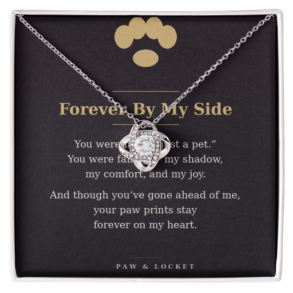 Forever By My Side — Pet Memorial Love Knot Necklace