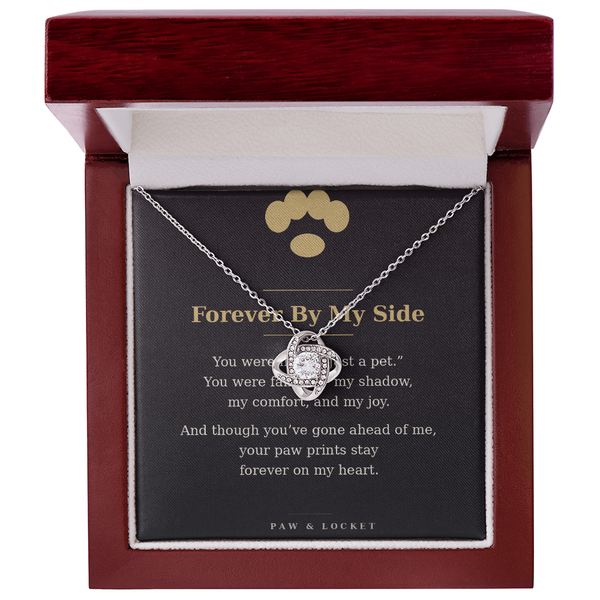 Forever By My Side — Pet Memorial Love Knot Necklace